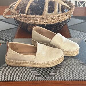 Sam Edelman Cream Espadrille Slip-Ons